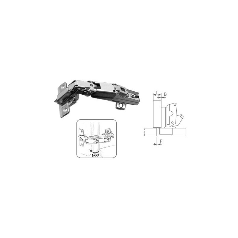 BISAGRA CAZO N05 ACO CLP B/CH H2 165º