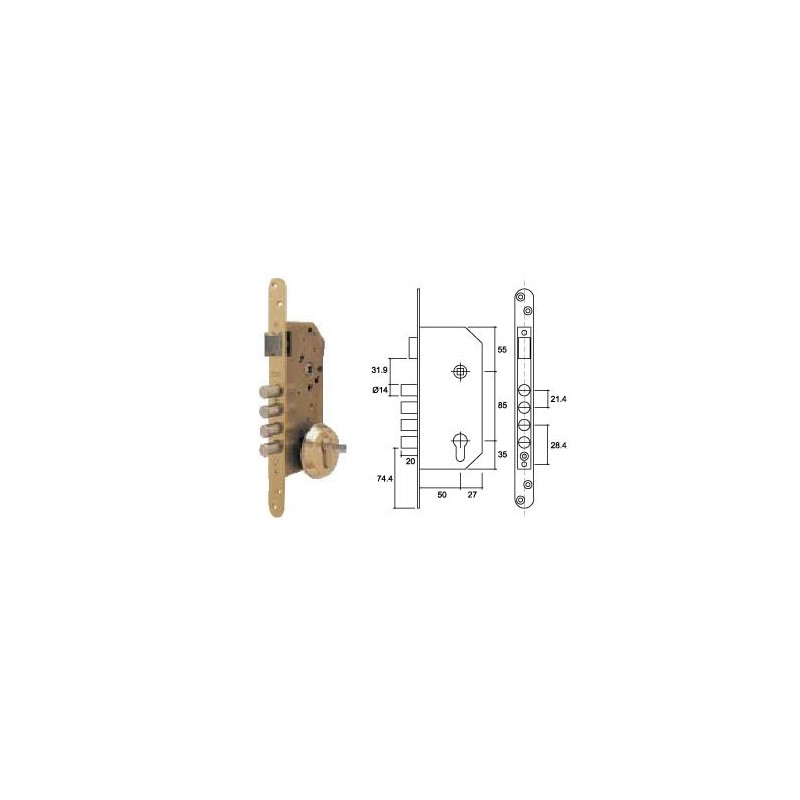 CERRADURA N05 SEG NX100 50/85 60 AI