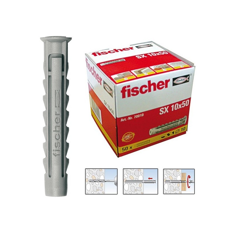 TACO PARED FISCHER SX 10X50 (50U)