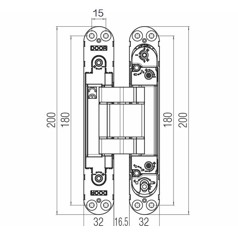 BISAGRA OCULTA KRONA K-7120 CS 120KG