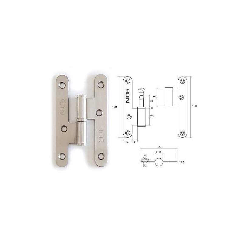 PERNIO N305H S/R 100X57X2 NS IZ