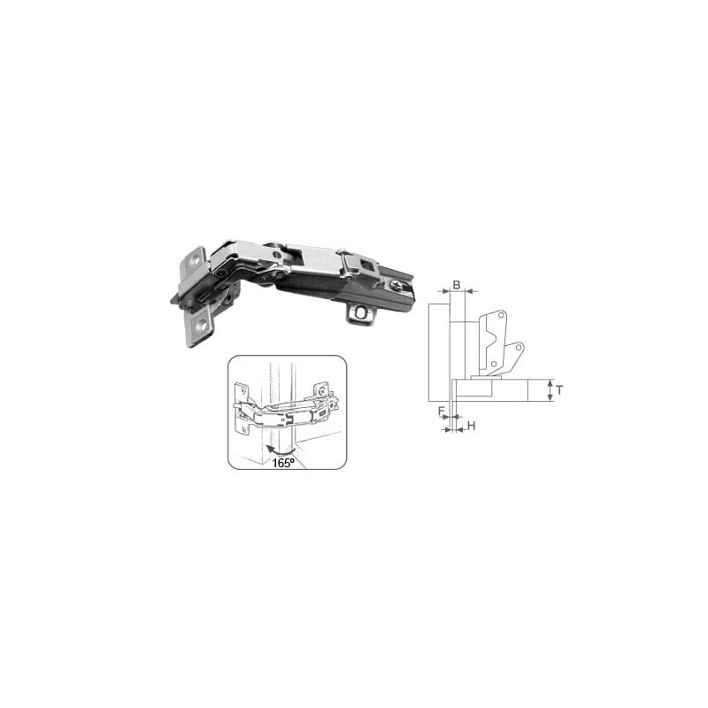 BISAGRA CAZO N05 SUACO CLP B/CH H2 165º