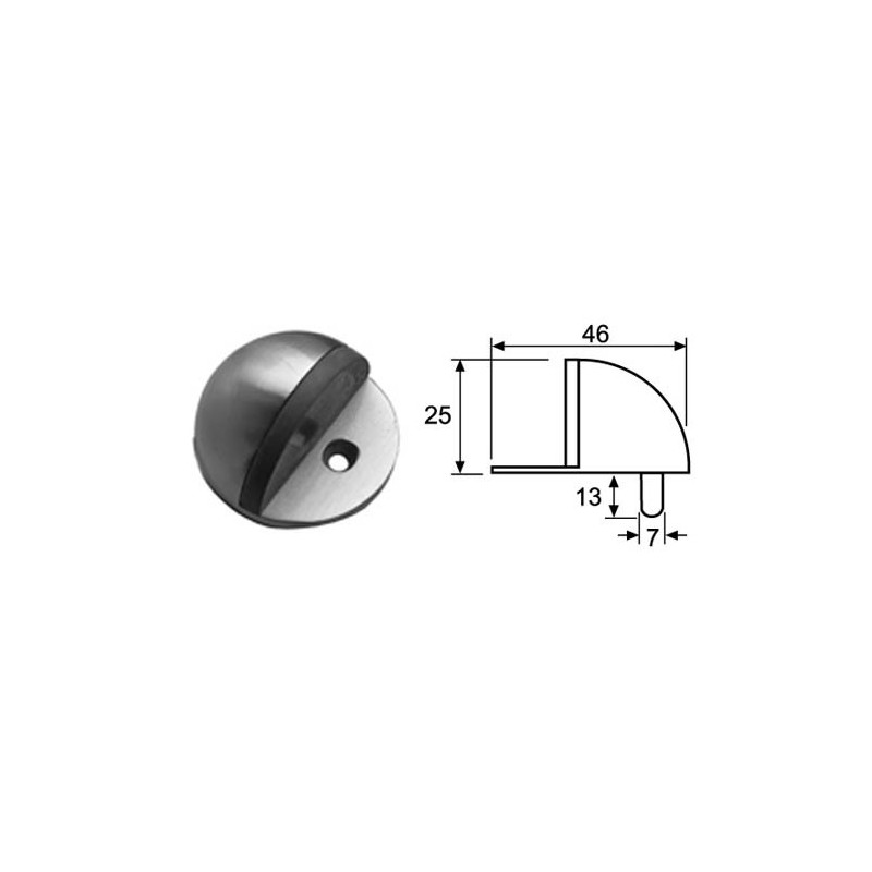 TOPE PUERTA N05 1/2 BOLA 46MM LTD