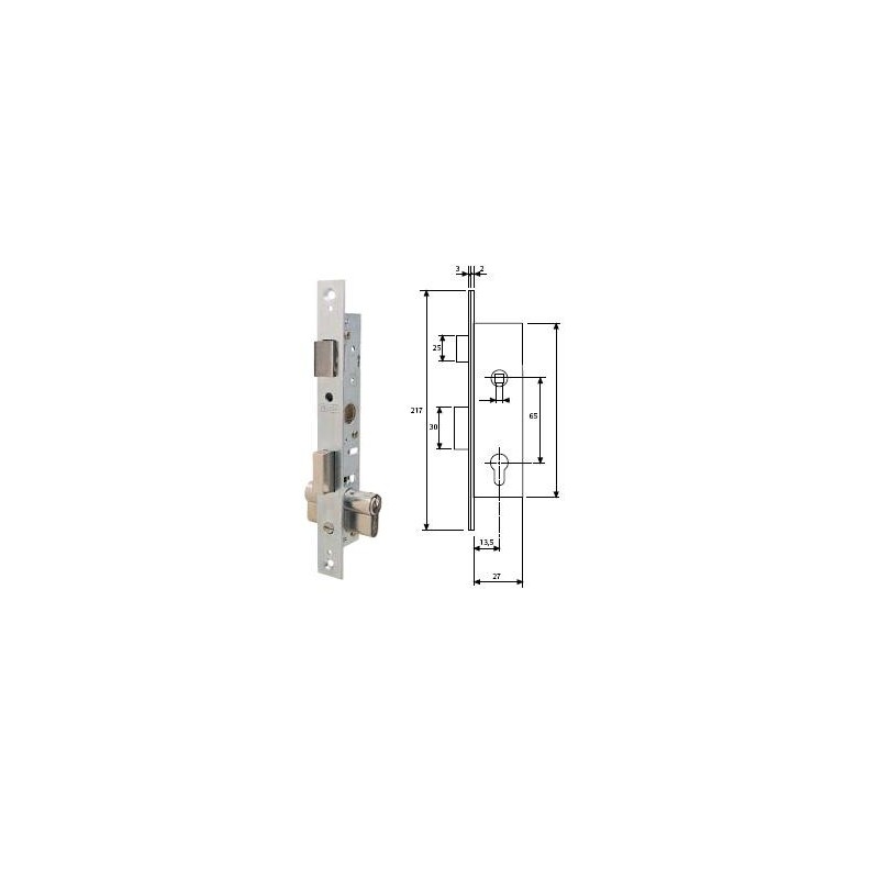 CERRADURA TESA METALICA 4201 15 S/CL HZ