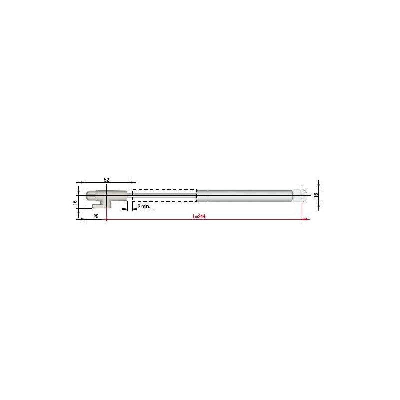 PISTON ELEVABLE KRABY 244MM ITALIANA FERRAMENTA