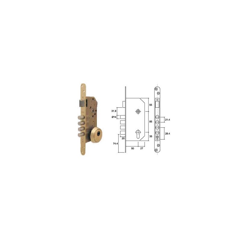 CERRADURA N05 SEG NX200 50/85 60 HN