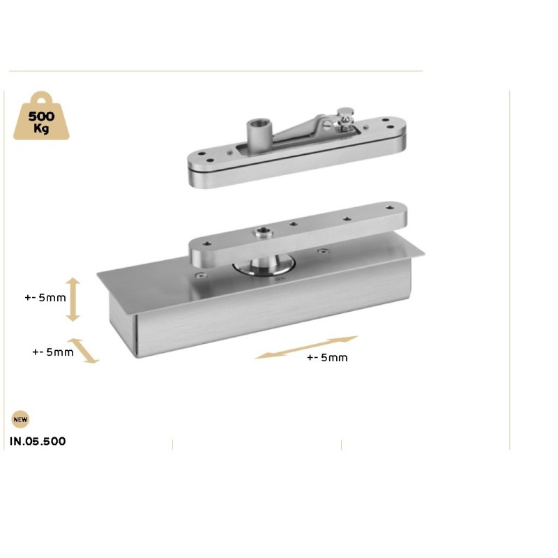 BISAGRA PIVOTANTE JNF CAJA SUELO 500KG