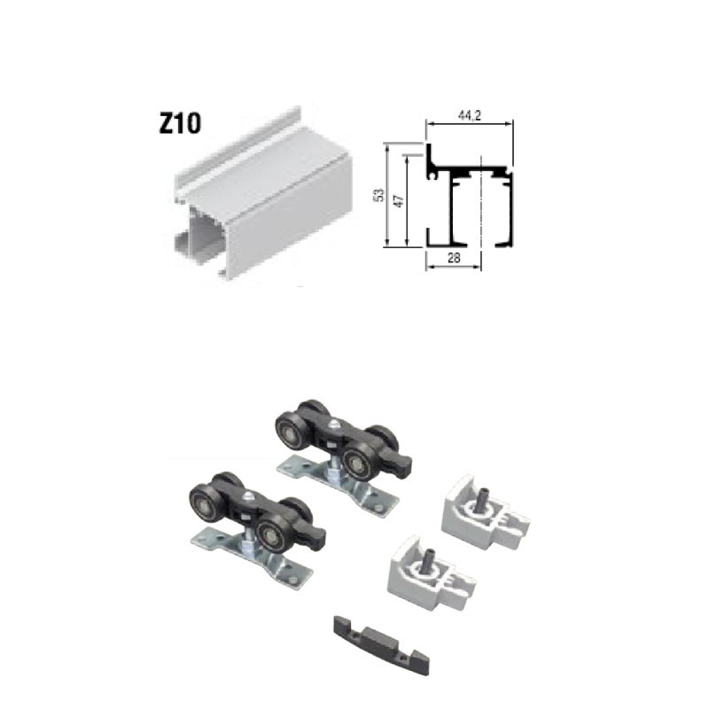 KIT CORREDERA SYKOR AIR + ACCE ALU 2M