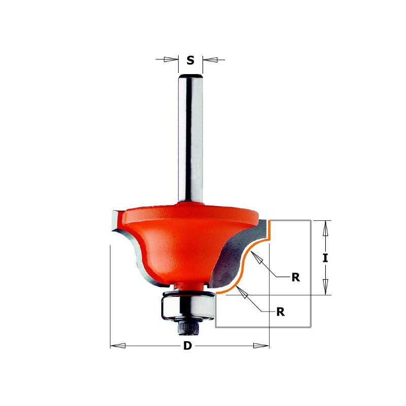 FRESA PERFILAR CMT HM S8 D28,7 R4 RODAM