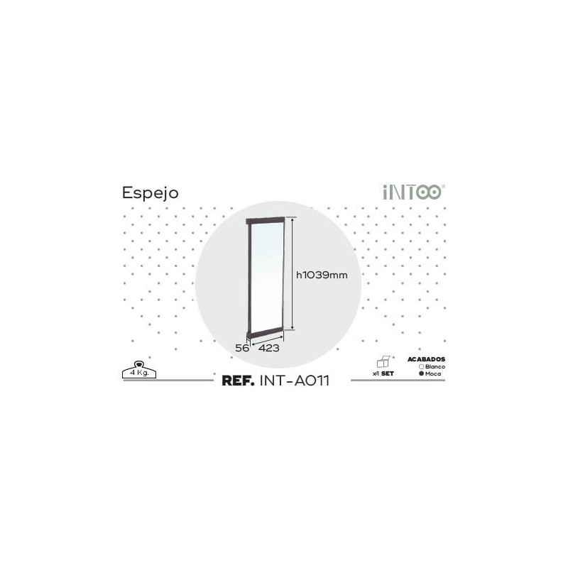 ESPEJO EXTRAIBLE INTOO MOCA M-423MM