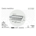 CESTA EXTRAIBLE METAL INTOO