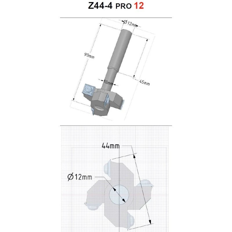 BROCA PICA MAG OCULTO NOHA Z44-4 Pro 12