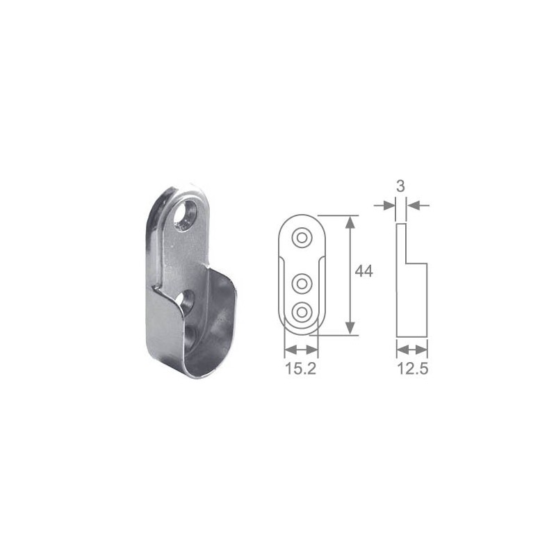 SOPORTE TUBO OV LATERAL N05 CM 9006