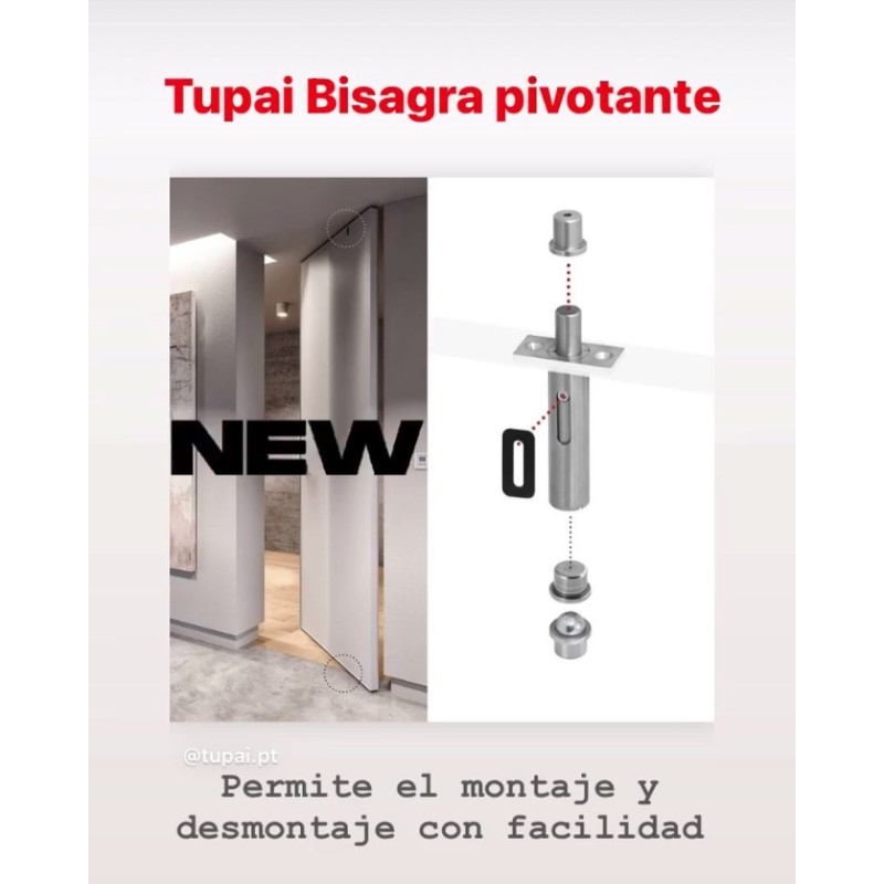 BISAGRA PIVOTANTE OCULTA 100KG 33MM