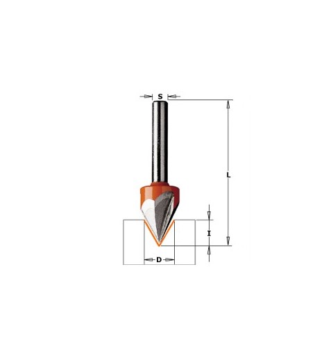 FRESA LASER POINT CMT 60º HM S8 D12,7