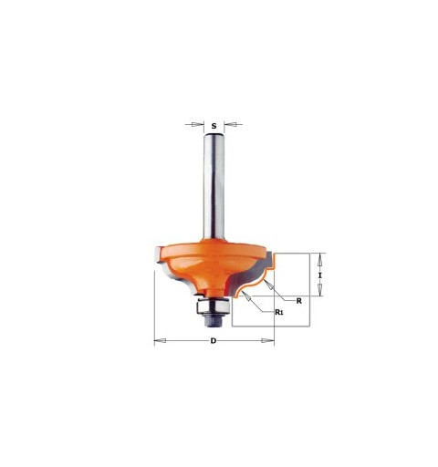 FRESA PERFILAR CMT HM S8 D34,2 R4,8/3,6