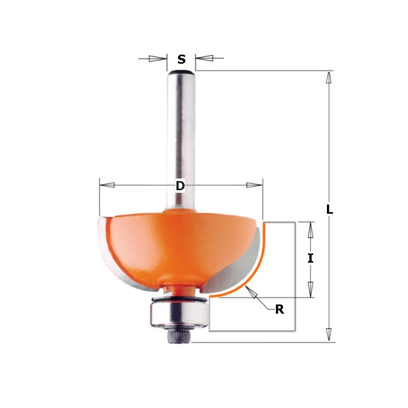 FRESA RADIO CONCAVO CMT HM S8 D19,1 R3,2