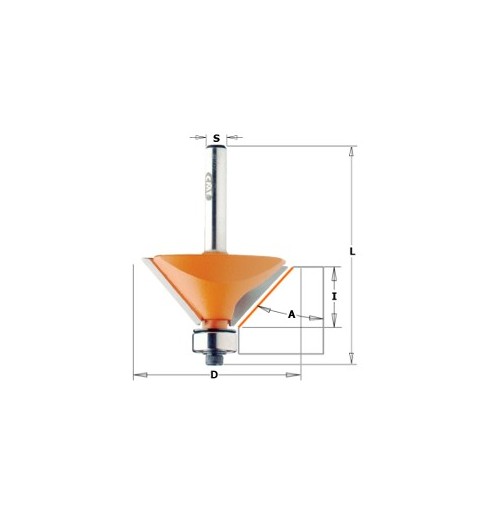 FRESA BISELAR CMT HM S8 D31,7 45º RODAM