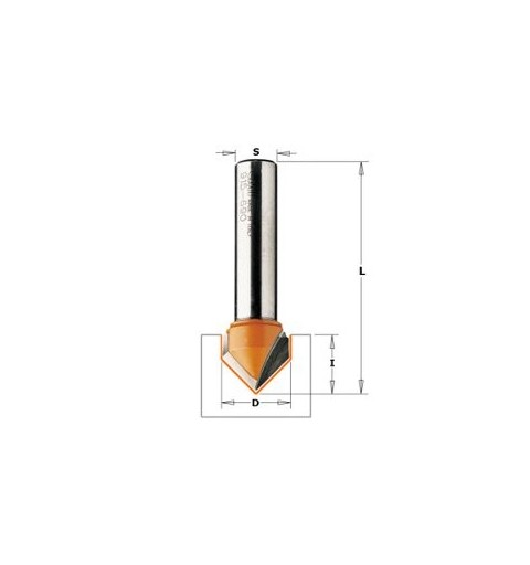 FRESA RANURA "V" CMT (90) HM S8 D6X8