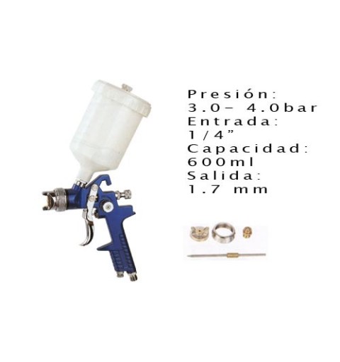 PISTOLA PINTURA N05 NEU 3.4BAR 1.7-600ml