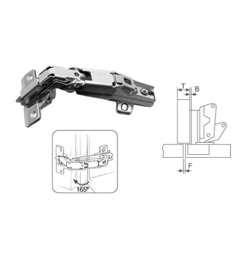 BISAGRA CAZO N05 ACO CLP B/CH H2 165º