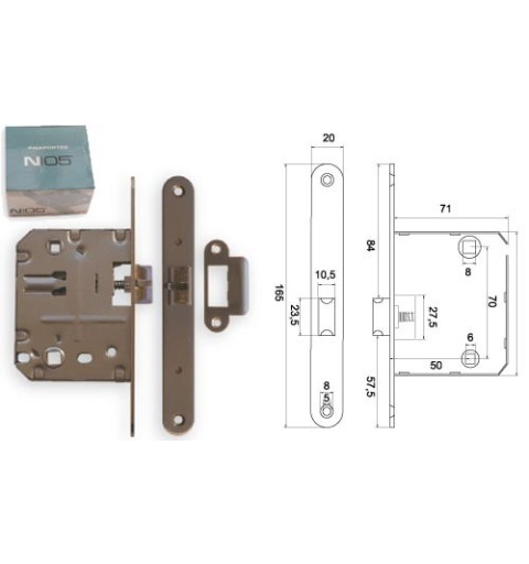 PICAPORTE N05 UNIF PLUS NS 70 C/R DESC