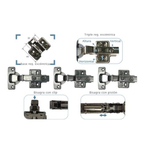 BISAGRA CAZO N05 PIS ACO BE/CH H0 110º