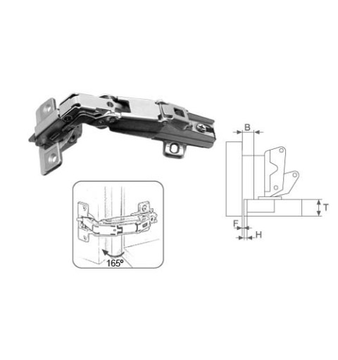 BISAGRA CAZO N05 SUACO CLP B/CH H2 165º