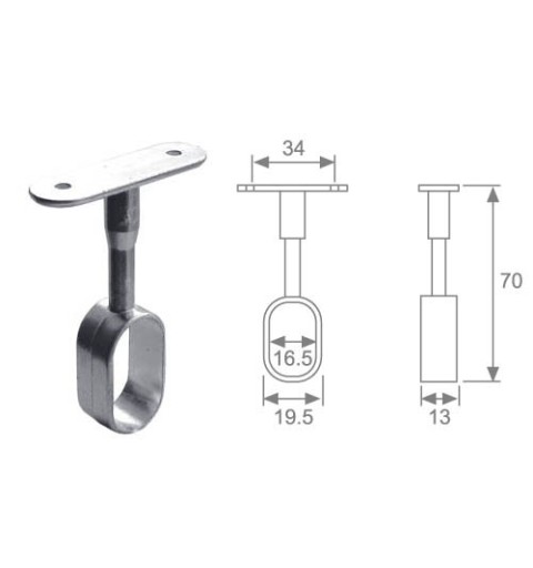 SOPORTE TUBO OV CENTRAL N05 CM 9006