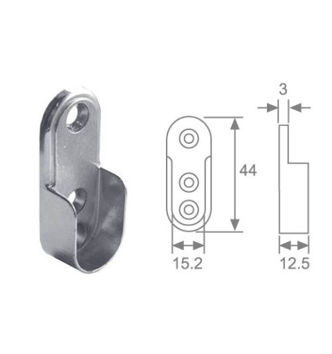 SOPORTE TUBO OV LATERAL N05 CM 9006