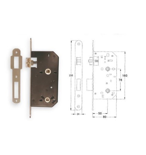 PICAPORTE N05 N150 78BSBR CONDENA LATON