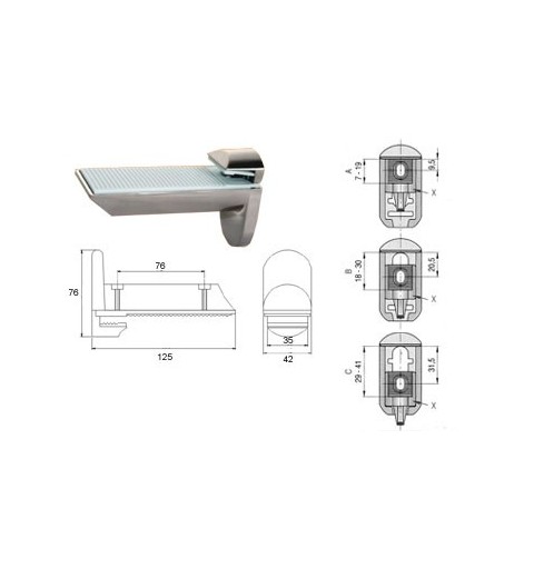 SOPORTE PELICANO N05 125MM NM IBIS REGU