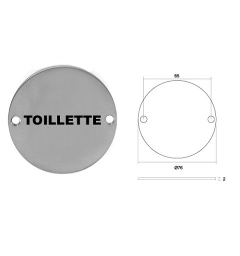 PLACA CIRCULO BAÑO VARIETY I004 TOILLETE