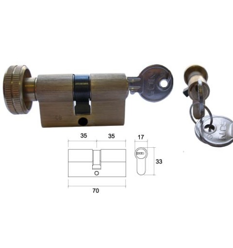 CILINDRO N05 SERRET L 35*35 C/POMO