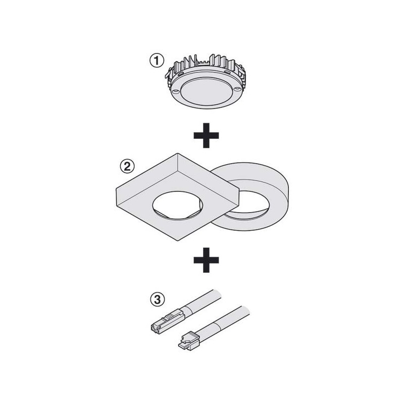 FOCO LED HAFELE HAFELE FRIO 5000K CUADRA