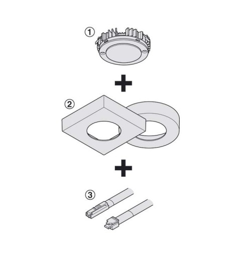 FOCO LED HAFELE HAFELE FRIO 5000K CUADRA