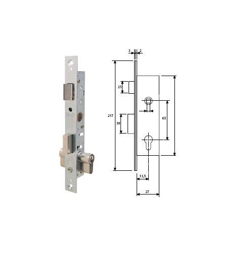 CERRADURA TESA METALICA 4200 15 S/CL HZ