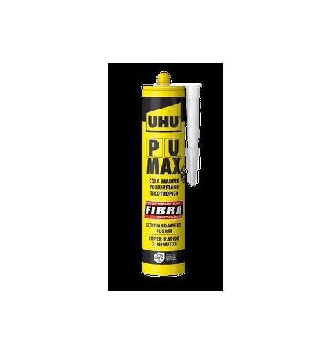 PU MAX UHU MADERA FIBRA GEL 340GR 12UD