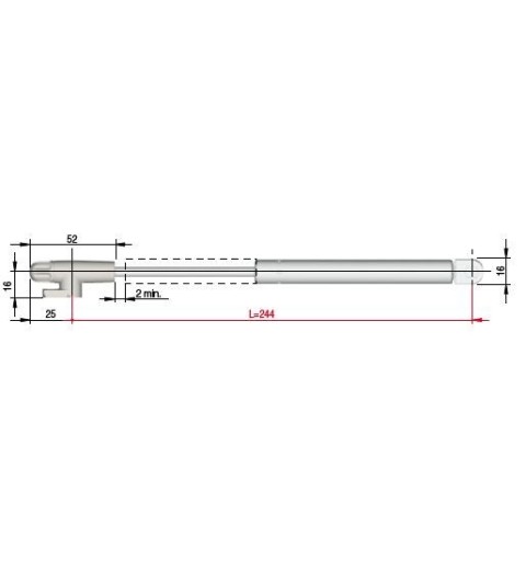 PISTON ELEVABLE KRABY 244MM ITALIANA FERRAMENTA