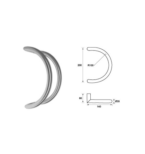 MANILLON VARIETY TUBULAR CIRCULAR 200MM INOX