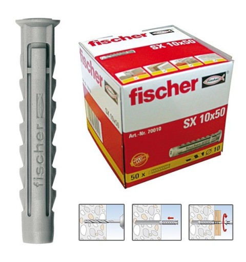 TACO PARED FISCHER SX 10X50 (50U)