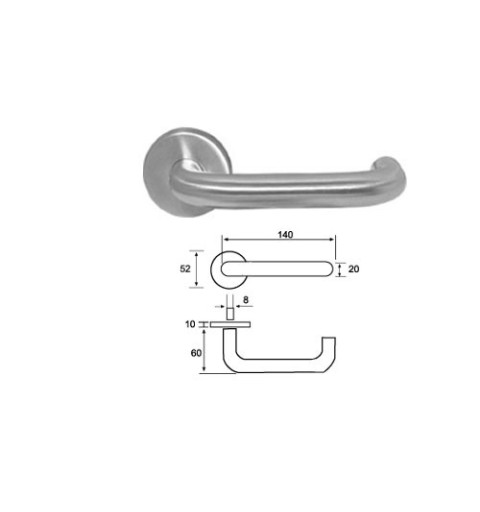 MANIVELA VARIETY TUBULAR PLUTON´19 CON ROSETA REDONDA INOX