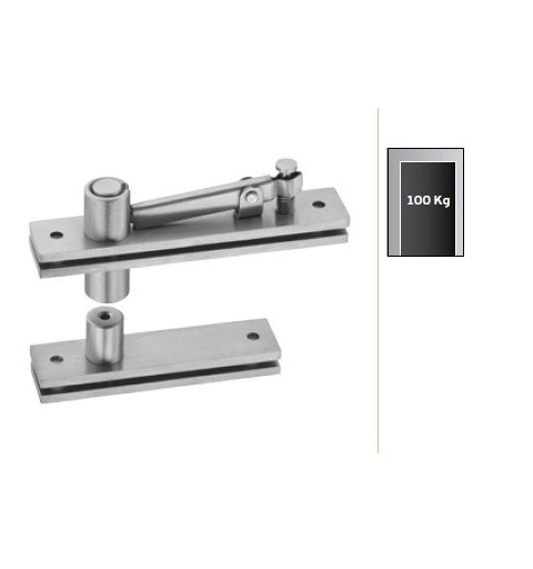 BISAGRA OCULTA PIVOTANTE BECUSA 10100 INOX 100KG