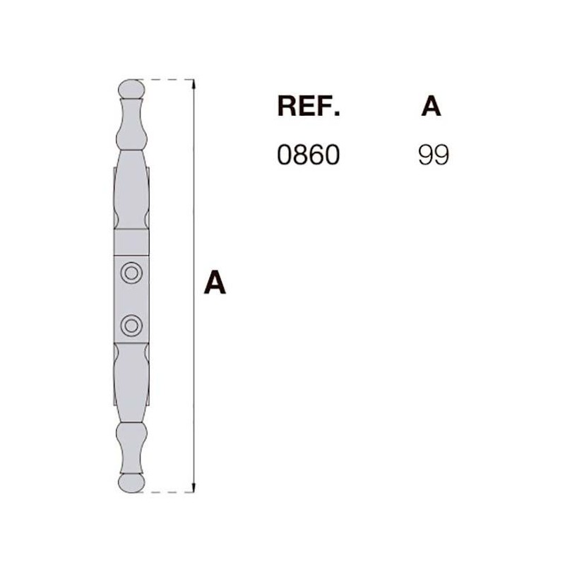 BISAGRA IBYP 860 99MM CR CUERO