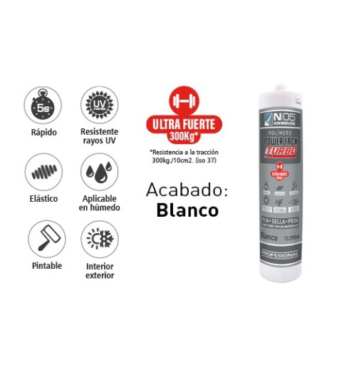 POLIMERO N05 POWER TACK TURBO 290ML BLC