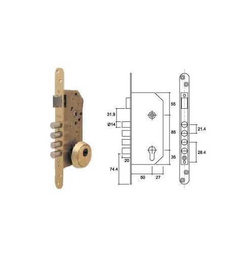 CERRADURA N05 SEG NX200 50/85 60 HN