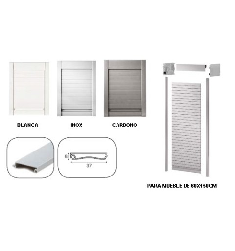 PERSIANA SERVI KIT 150X90 PVC ANTRACITA