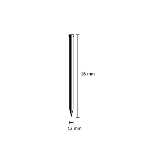 CLAVO BRAD 12/16 CORGR GALV.(7mill) 16MM