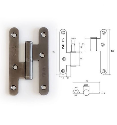 PERNIO N305H S/R 100X57X2 NS IZ