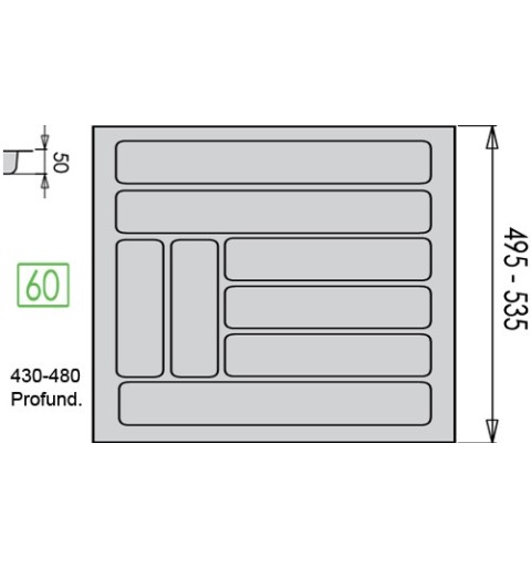 CUBERTERO N05 4TH M-30 NOBAT GRIS